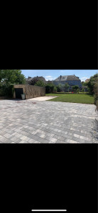 Photo de galerie - Pavage + gazon + dalle