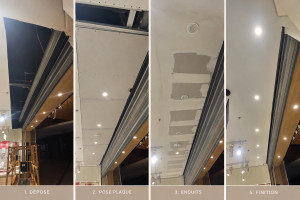 Photo de galerie - Dépose et remise en état plafond professionnel