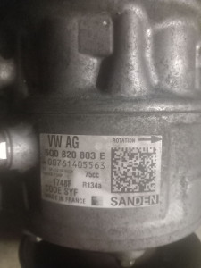 Photo de galerie - Remplacement compresseur de clim vw polo 5 