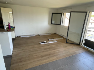 Photo de galerie - Pose d’un parquet flottant