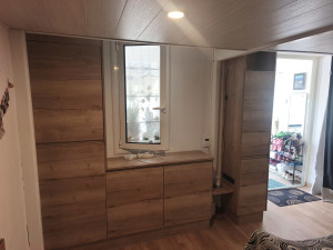 Photo de galerie - Installation de meuble pour optimiser rangement + finition dans maison de vacances sur Leucate