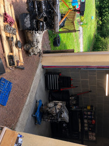Photo de galerie - Changement de bloc moteur.