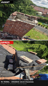 Photo de galerie - Mise en sécurité d’une cheminée 