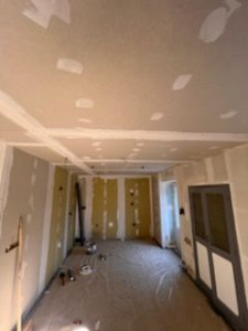 Photo de galerie - Plafond et murs cuisine en placo 