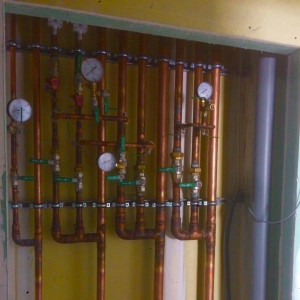 Photo de galerie - Installation d’un réseau d’eau potable en cuivre