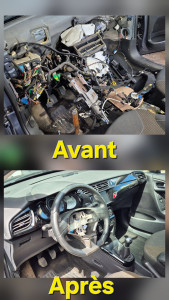 Photo de galerie - Remise en place d'un arceau de tableau de bord 