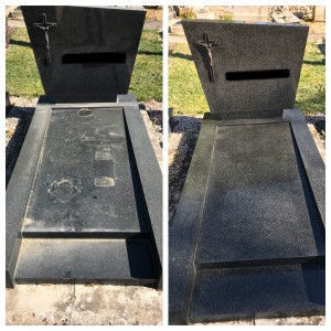 Photo de galerie - Nettoyage d'une tombe 