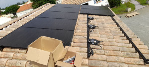 Photo de galerie - Pose panneau solaire  sur toiture