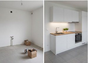 Photo de galerie - Montage cuisine et decoupe plan de travail