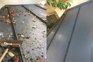 Photo de galerie - AVANT APRES PETITES TOITURE 