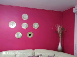 Photo de galerie - Peinture et pose des petits miroir 