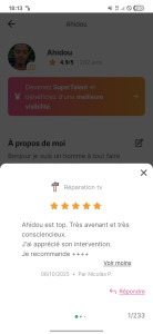 Photo de galerie - Avis client sur un notre site