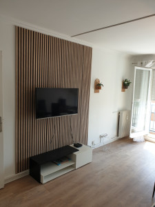 Photo de galerie - Pose panneaux télé 