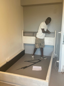 Photo de galerie - Montage du lit 