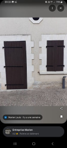 Photo de galerie - Remise en peinture sur volet