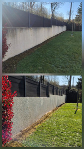 Photo de galerie - Nettoyage muret 