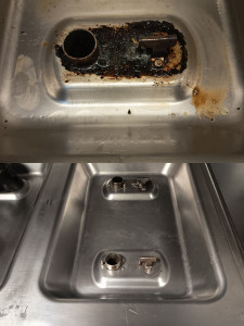 Photo de galerie - Nettoyage et dégraissage d'une cuisine professionnelle 