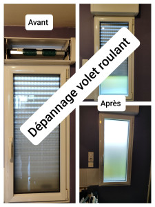 Photo de galerie - Remplacement d'un tablier de volet roulant manuel 
