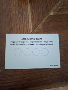 Photo de galerie - Carte de fidélité 