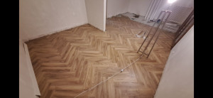 Photo de galerie - Pose de stratifié en chevron