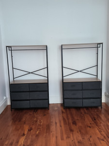 Photo de galerie - Montage de 2 petit dressing en kit 