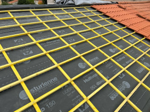 Photo de galerie - Film sous toiture avec contre liteau et litonnage 