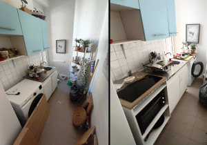 Photo de galerie - Agencement cuisine type couloir