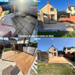 Photo de galerie - Création d'une terrasse en Bois