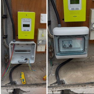 Photo de galerie - Pose d’un tableau étanche 