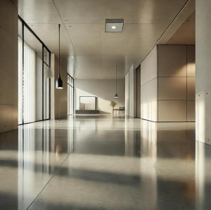 Photo de galerie - Sol en béton ciré chez la CMA