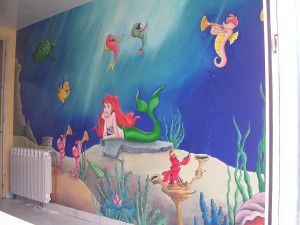 Photo de galerie - Peinture sur mur dans 1 chambre d enfant 
