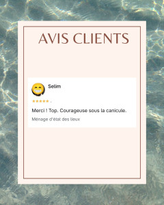 Photo de galerie - Avis d'un client après un ménage d'états des lieux. 