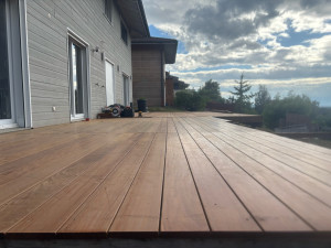 Photo de galerie - Pose d’une terrasse en IPE