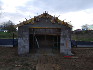 Photo de galerie - Construction de a à z d'un cabanon de jardin.