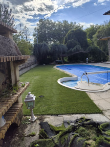 Photo de galerie - Pose de pelouse synthétique 