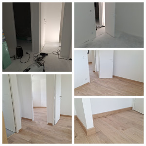 Photo de galerie - Jolie petite maison neuve.3 chambres un couloir en parquet flottant. 
