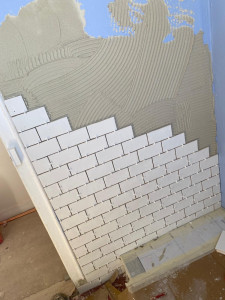 Photo de galerie - Montage de brique et realisation d