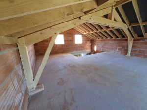 Photo de galerie - Charpente traditionnelle sur mesure fabrication PLC Bois