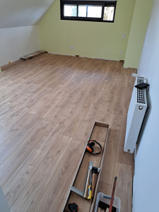 Photo de galerie - Pose de parquet stratifié 