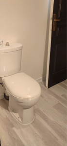 Photo de galerie - Pose d’une salle de bain, lames, PVC clipsables