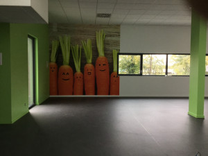 Photo de galerie - Papier spécial- Réfectoire collège 