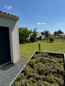 Photo de galerie - Débroussaillage + tonte et ramassage !