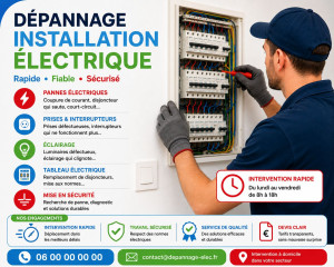 Photo de galerie - Diagnostique
dépannage 
installation 
mise aux normes 
