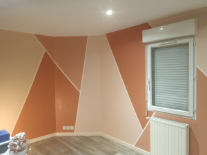 Photo de galerie - Peinture graphique salon 