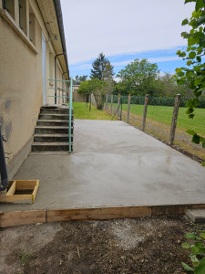 Photo de galerie - Une fois le béton coulé.