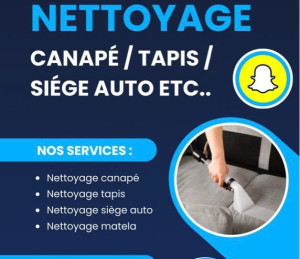 Photo de galerie - Nettoyage canapé, siège auto, tapis, matelas traitement à vapeur anti acariens, shampouineuse, désodorisante et tâches tenaces (prix affiché sur les photos)  Grosse salissures, supplément 10€  *Declaration à l’URSAFF