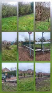 Photo de galerie - Déracinage f et poste de clôture
