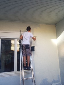 Photo de galerie - Mise en peinture d'une façade extérieure à Bordeaux 