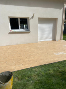 Photo de galerie - Pose carrelage extérieur
