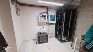 Photo de galerie - Raccordement sécurité incendie et baie informatique 